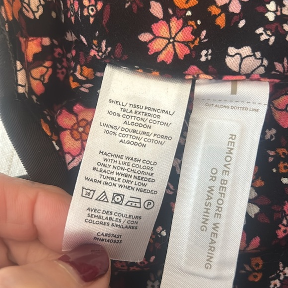 NWT grey/olive fitted utility jacket w corduroy collar and fun floral lining! XS - Picture 6 of 6